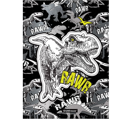 Папка-уголок пластиковая ErichKrause Dinosaur Park, A4, 12 шт 55309