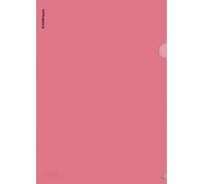 Папка-уголок ErichKrause пластиковая текстура Зеркало Классика, A4, полупрозрачный, красный 50152