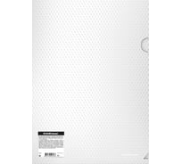 Папка-уголок пластиковая ErichKrause Diamond Total White, A4, полупрозрачный, белый, 24 шт 54827