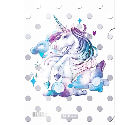 Папка-уголок пластиковая ErichKrause Dream Unicorn, A4, 12 шт 55310 1