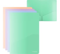 Папка-уголок ErichKrause пластиковая текстура Песок Цветущая нежность, с 2 карманами, A4, непрозрачный, ассорти 61137