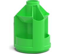 Вращающаяся настольная пластиковая подставка ErichKrause Mini Desk, Neon Solid, зеленая 51477