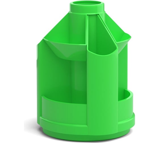 Вращающаяся настольная пластиковая подставка ErichKrause Mini Desk, Neon Solid, зеленая 51477 1