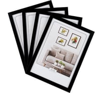 Набор рамок OfficeSpace МДФ 21х30 см, 4 шт, черный РМДФ_34406