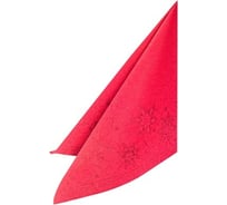 Трехслойная бумажная салфетка PAPSTAR ROYAL COLLECTION ЗВЕЗДЫ 48х48 см 50 шт в упаковке красная 1/5 PS-82850