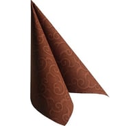 Однослойная бумажная салфетка PAPSTAR ROYAL CASALI коричневая 40х40 см 50 шт в упаковке 1/5 PS-84885