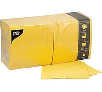 Трехслойная бумажная салфетка PAPSTAR желтая 33х33 см 250 шт в упаковке 1/4 PS-12485