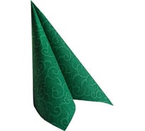 Однослойная бумажная салфетка PAPSTAR ROYAL CASALI зеленая 40х40 см 50 шт в упаковке 1/5 PS-84884