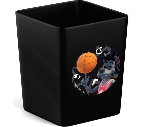 Настольная пластиковая подставка ErichKrause Base, Ну, Погоди, Каникулы, черный 62577 1