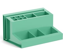 Настольная пластиковая подставка ErichKrause Leader, Powder, оливковая 55798