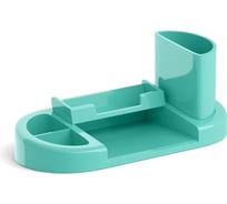 Настольная пластиковая подставка ErichKrause Harmony, Pastel Mint, мятная 55809