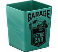 Настольная пластиковая подставка ErichKrause Base, Vintage Car, бирюзовый 58007