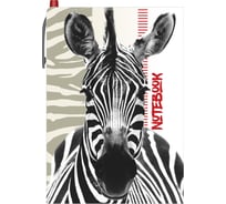 Блокнот-органайзер Lamark Zebra 105х150 мм, ручка, клетка, пластиковые закладки, блок склейка, клетка NB0102