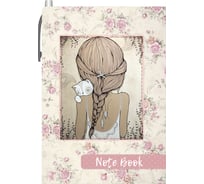 Блокнот-органайзер Lamark Kitty 105х150 мм, ручка, пластиковые закладки, блок склейка, клетка NB0108