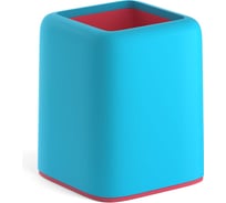 Настольная пластиковая подставка ErichKrause Forte, Bubble Gum, голубая с розовой вставкой 58012