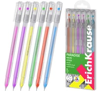 Набор ErichKrause из 6 ручек гелевых Неон 0,6, цвет чернил ассорти 61309