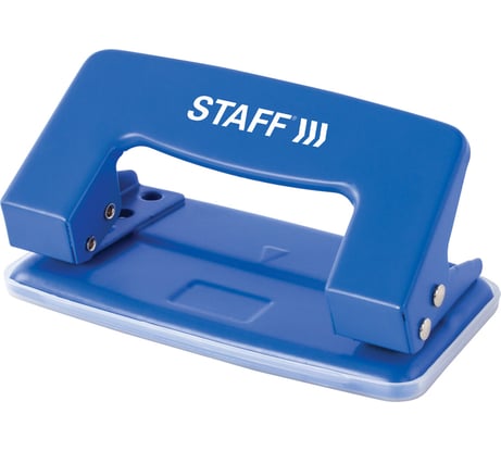 Дырокол металлический Staff EVERYDAY, до 10 листов, без линейки, синий 224648
