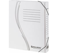 Папка архивная с резинкой BRAUBERG А4, 325x250мм, 45мм, до 400л, плотн, микрогофрокартон 126511