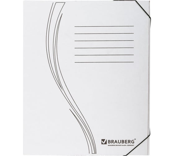 Папка архивная с резинкой BRAUBERG А4, 325x250мм, 45мм, до 400л, плотн, микрогофрокартон 126511