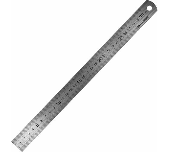 Линейки металлические BRAUBERG 2 шт, 30/50 см 210812
