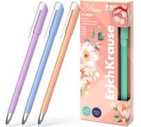 Гелевая ручка ErichKrause G-Reed Stick Pastel Bloom 0.38, цвет чернил синий (в коробке по 12 шт.) 61299