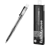 Гелевая ручка ErichKrause Crystal Stick Classic 0.5, цвет чернил черный (в пэт-боксе по 1 шт.) 61315