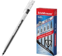 Гелевая ручка ErichKrause G-Trio Stick Classic 0.5, цвет чернил черный (в коробке по 12 шт.) 54534
