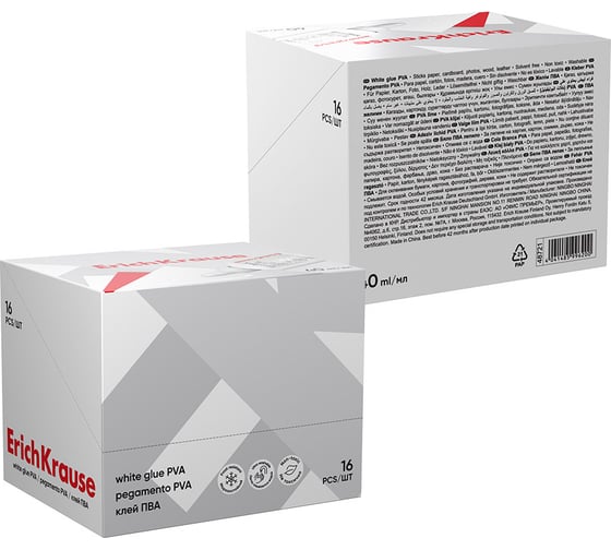Клей ErichKrause EasyStick ПВА 40 мл (в дисплее по 16 шт.) 48721