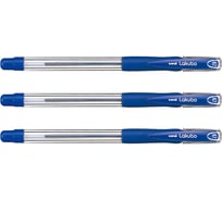Набор шариковых ручек UNI Lakubo SG-100 синий, 0.7 мм, 3 шт 166077
