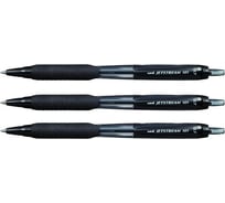 Набор шариковых автоматических ручек UNI Jetstream SXN-101-07 черный, 0.7 мм, 3 шт 165935