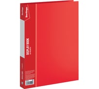 Папка с 40 вкладышами BERLINGO Standard 21 мм, 600 мкм, красная MT2436