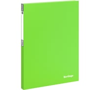 Папка с 40 вкладышами BERLINGO Neon 21 мм, 700 мкм, неоновая зеленая AVp_40802