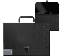 Папка-портфель BERLINGO DoubleBlack 1 отделение, A4, 1000 мкм, черная, с рисунком PF4_01701