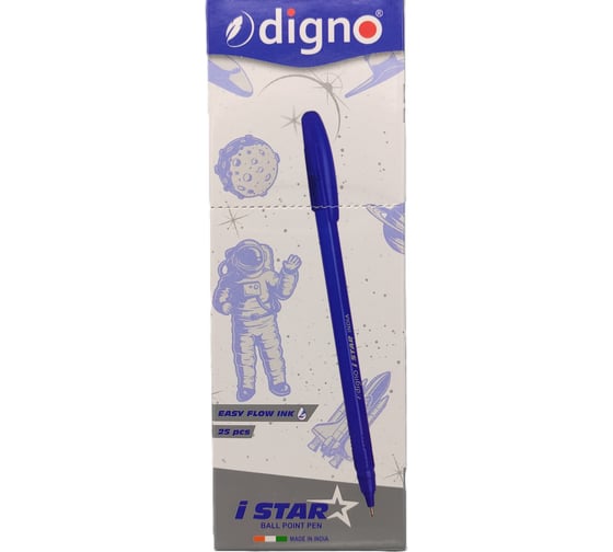Набор шариковых ручек Digno i-Star 0,7 мм, чернила красные, упаковка 25 шт iStar-25-Red