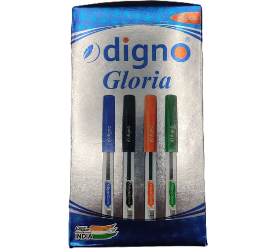 Набор шариковых ручек Digno Gloria 1,0 мм, чернила зеленые, упаковка 50 шт Gloria-50-Green