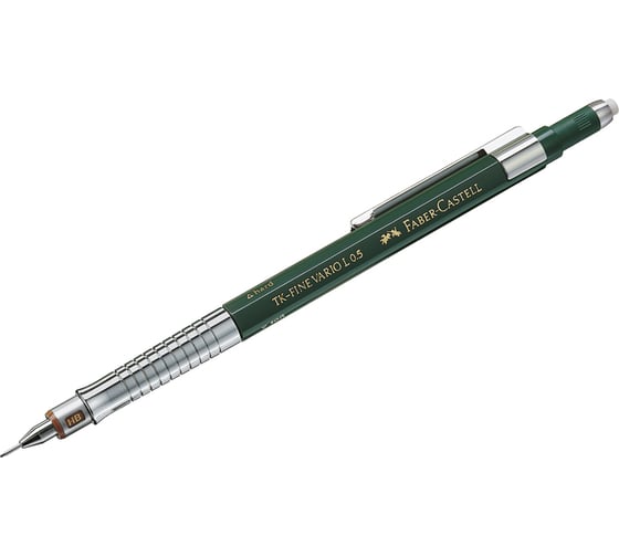 Механический карандаш Faber-Castell TK-Fine Vario L HB, 0.5 мм, с ластиком 135500