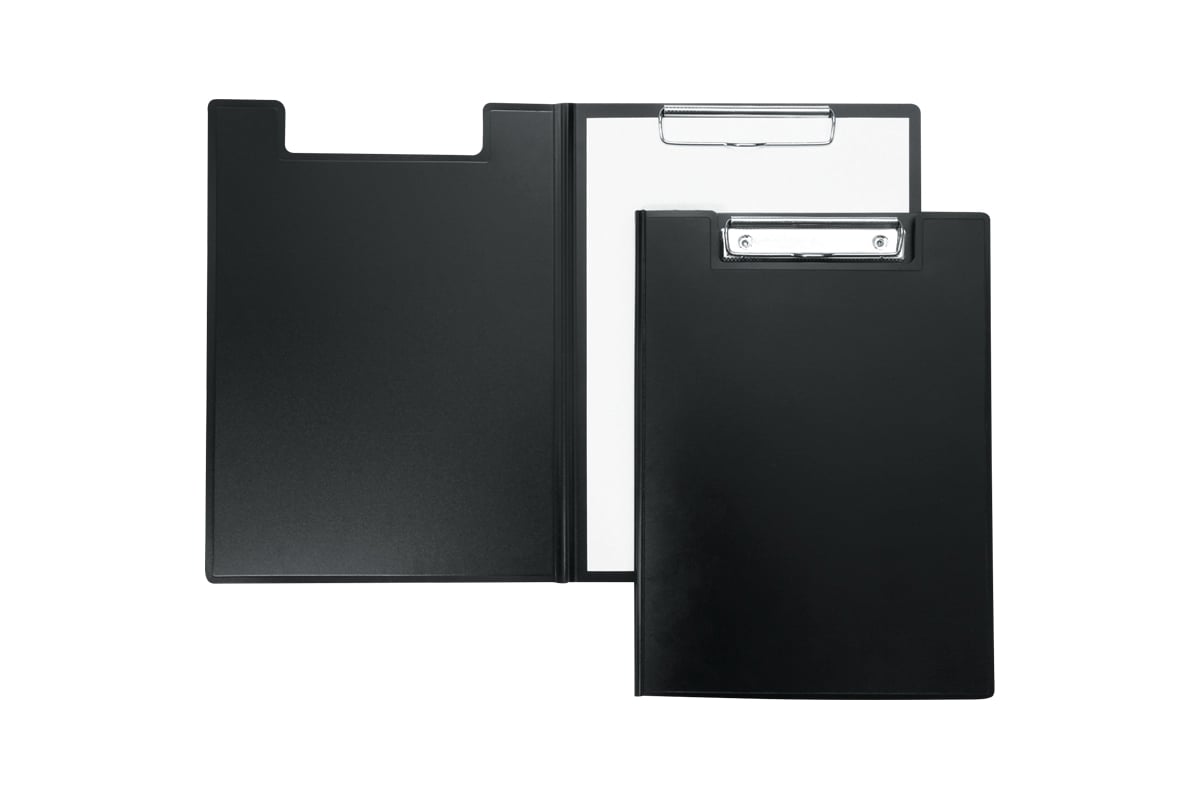-планшет с зажимом BERLINGO А4, пластик, черный APp_04301 .