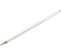 Чернографитный карандаш Faber-Castell Sparkle В, трехгранный, заточенный, кокосовое молоко 118236