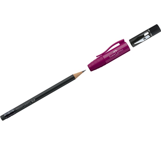 Чернографитный карандаш Faber-Castell Perfect B, круглый, заточенный, с ластиком и точилкой 186920