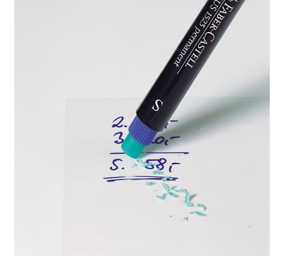 Набор перманентных маркеров Faber-Castell Multimark permanent M 8 цветов, пулевидный, 1 мм, с ластиком 152509
