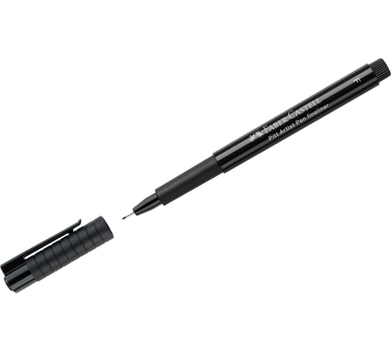 Капиллярная ручка Faber-Castell Pitt Artist Pen Fineliner F черная, 0.5 мм 167299