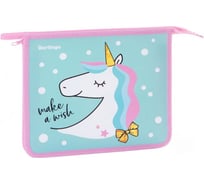 Папка для тетрадей BERLINGO Make a wish 1 отделение, А5, 240х205х40 мм, пластик, на молнии PPA51027