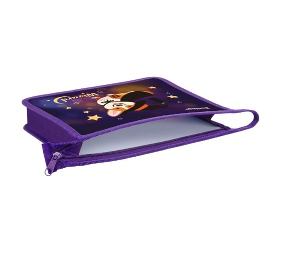 Папка для тетрадей BERLINGO Little wizard 1 отделение, А5, пластик, на молнии PPA51023