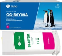 Картридж струйный G&G GG-B6Y09A 771C пурпурный 775 мл для HP DesignJet Z6200 1844075