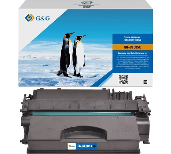 Картридж лазерный G&G GG-CE505X CE505X черный 6500 страниц для HP LaserJet P2055d/P2055dn/P2055x; Lase 1988995 1