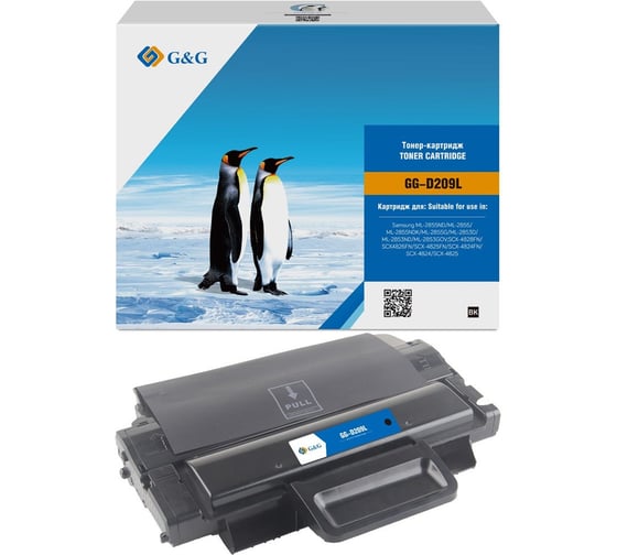 Картридж лазерный G&G GG-D209L черный 5000 страниц для Samsung ML-2855ND, SCX-4824FN/4825FN/4826FN/482 1895807 1