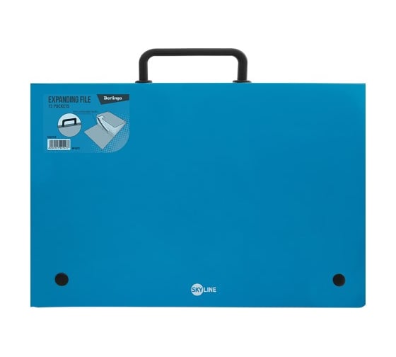 Папка-портфель BERLINGO Skyline 13 отделений, А4, 328х285 мм, 700 мкм, синяя MF4201_b 1
