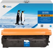 Картридж лазерный G&G 212X GG-W2121X голубой 10000 страниц для HP Color LJ M554/M555/578 Enterprise 1833342