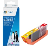 Картридж струйный G&G GG-CLI-471XLM пурпурный 10.8 мл для Canon TS5040/MG5740/MG6840/MG7740 1887071