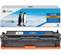 Картридж лазерный G&G GG-CB541A CB541A голубой 1400 страниц для HP CLJ CP1215/CP1217/CP1510/CP1514/CP1 2044263
